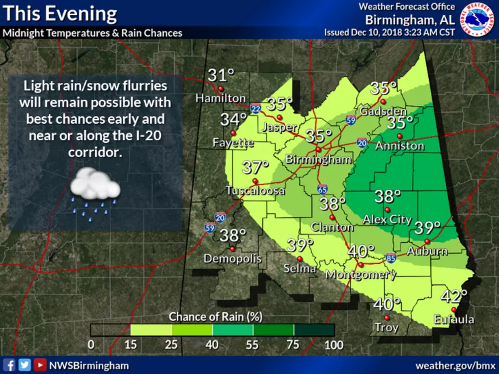 West Alabama Could See SNOW Tonight [VIDEO]