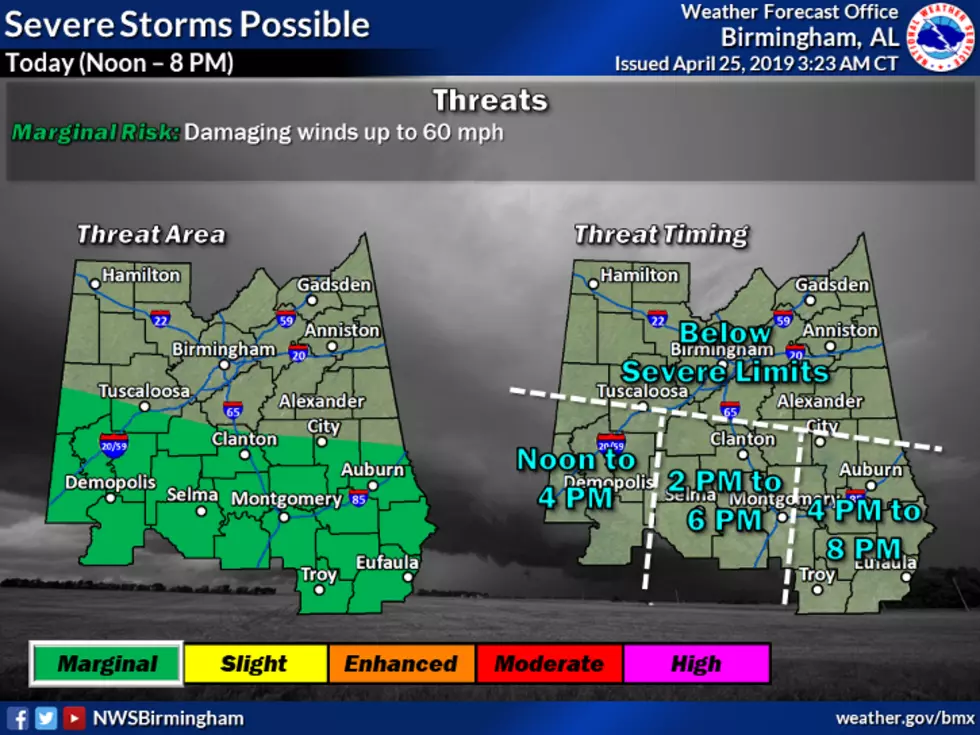 Severe Storms Possible This Afternoon