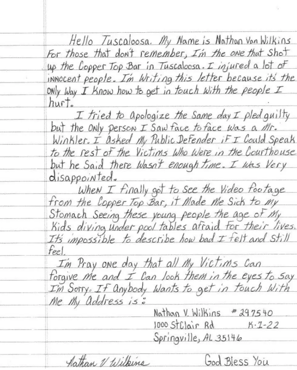 A Letter From Tuscaloosa’s Copper Top Shooter