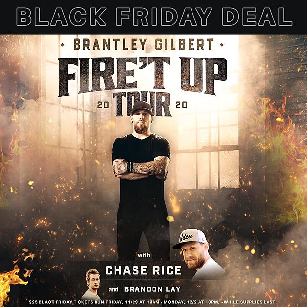 Score Tickets to See Brantley Gilbert at the Tuscaloosa Amphitheater with a Special Black Friday Deal