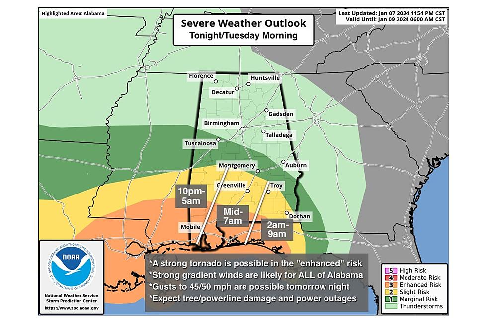 Alabamians Should Prepare for Storms, Influx of Rain, Winds 