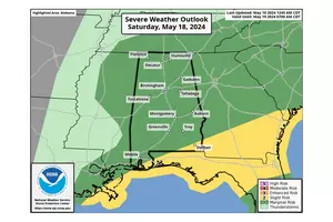 Alabama Under a Marginal Risk of Severe Thunderstorms