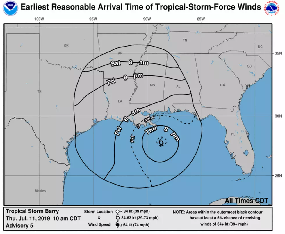 Tropical Storm Barry (Update July 11, 2019 @ Noon)