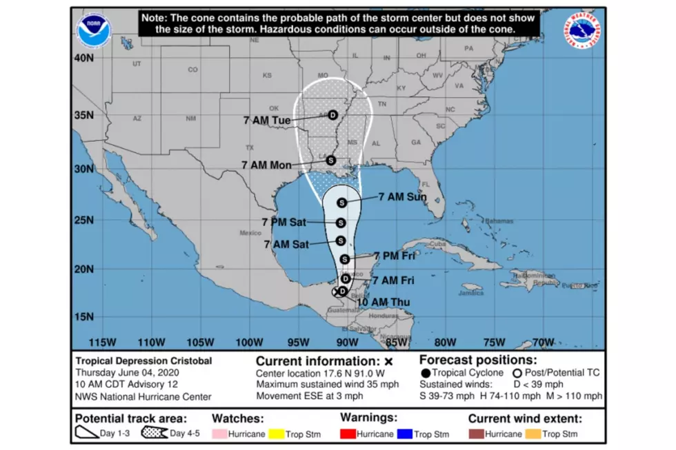 Cristobal Could Be Aiming For Northern Gulf Coast