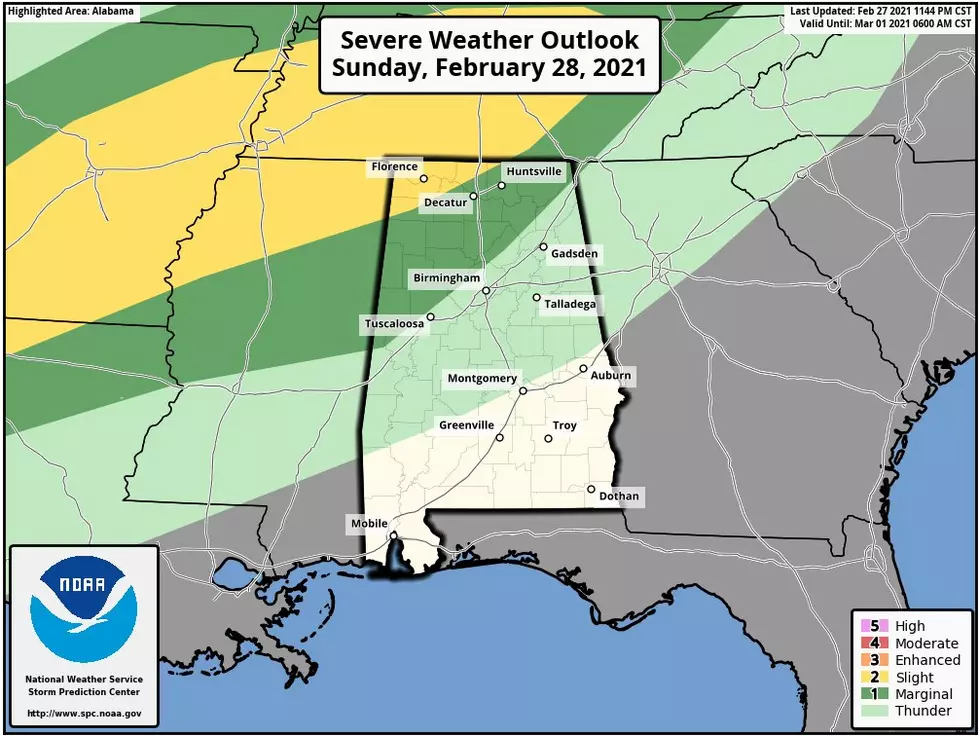 Potential Severe Weather in Northwest Alabama Tonight, Tomorrow