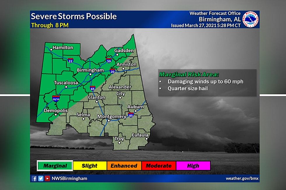 Strong to Severe Storms Possible this Evening in Central Alabama