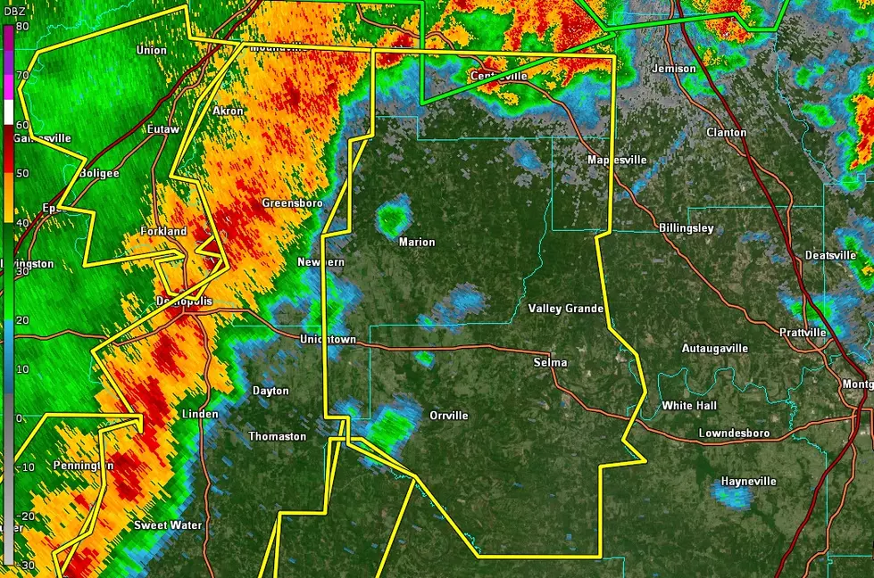 Severe Thunderstorm Warning for Bibb and Perry Counties