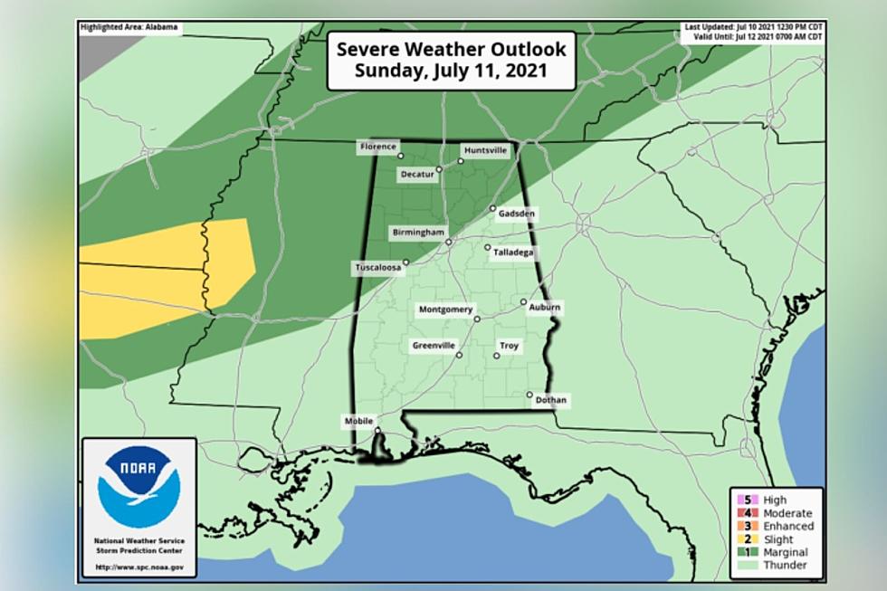 Marginal Risk for Severe Weather for Tuscaloosa, Alabama