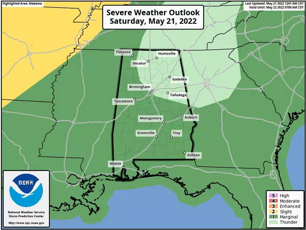 Hot Weather Today Plus Possible Storms in West, Central Alabama