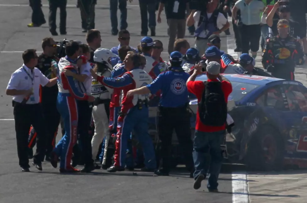 Kyle Busch Takes Checkered Flag But Joey Logano Leaves California As Marked Man [VIDEO]