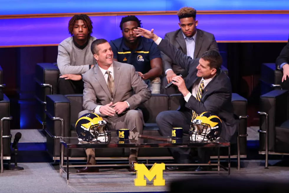 Jim Harbaugh, Michigan Gift Helmet, Shoes to Pope Francis