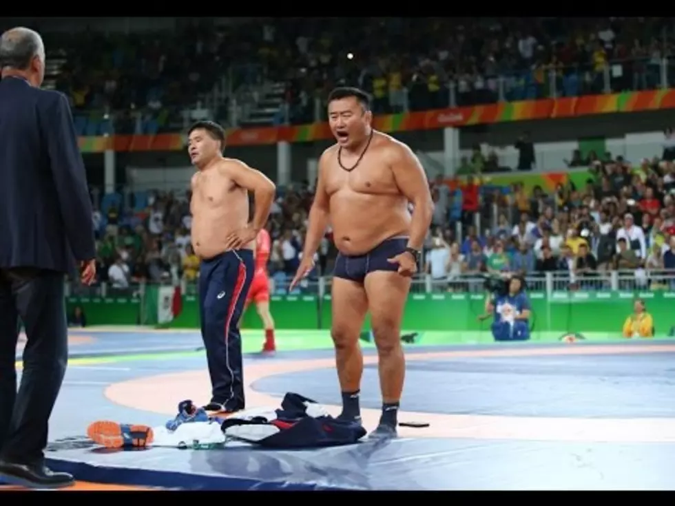 Mongolian Wrestling Coaches Go Shirtless