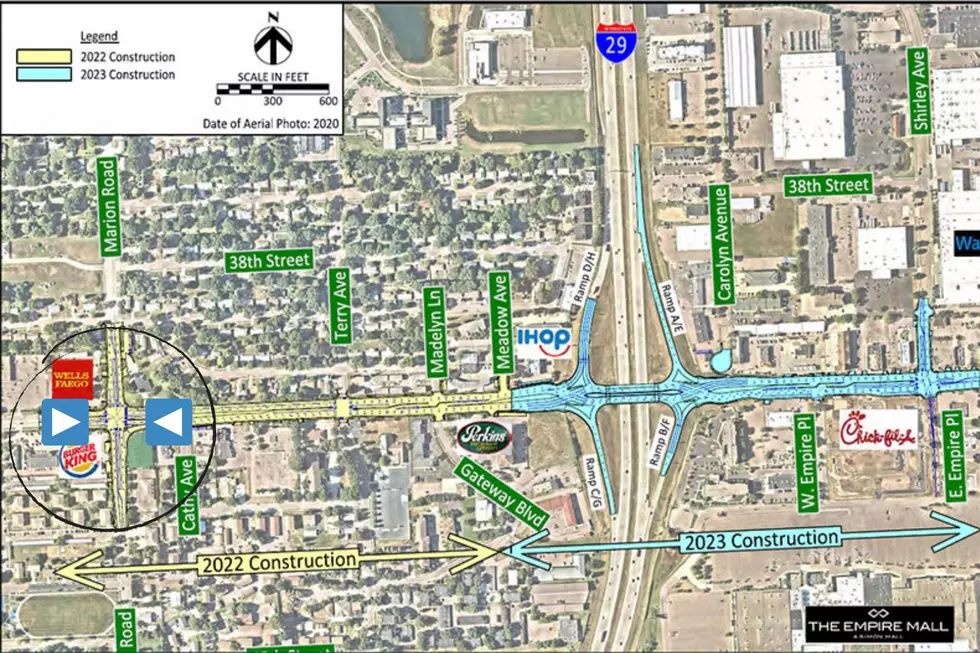 CLOSED-South Marion Road At 41st Street Beginning Monday in Sioux Falls