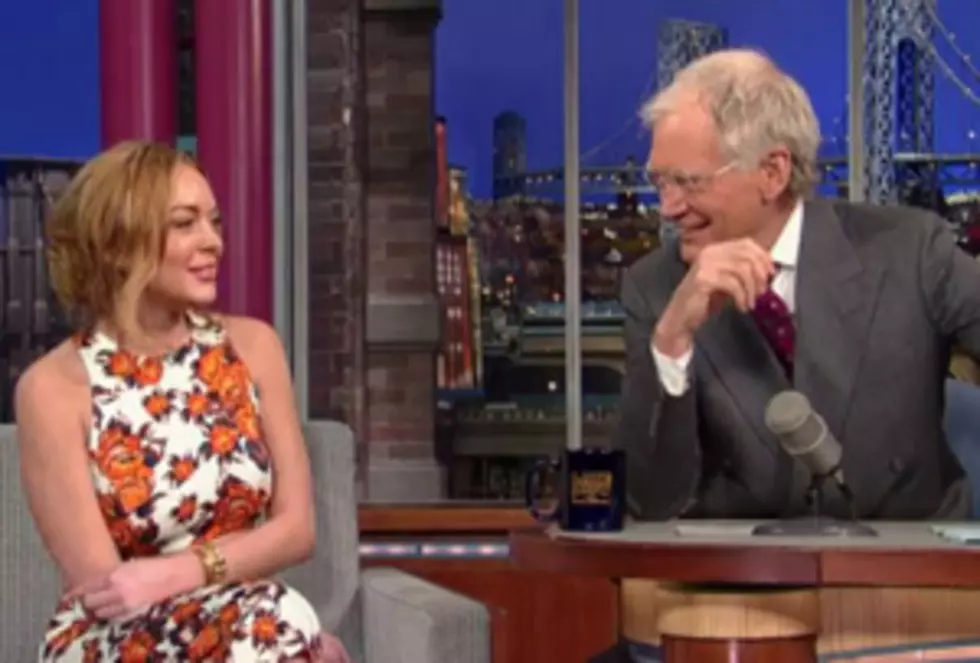 Lindsay Lohan on David Letterman’s Late Show Last Night [VIDEO]