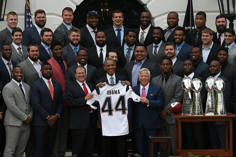 The New England Patriots Hang Out at the White House