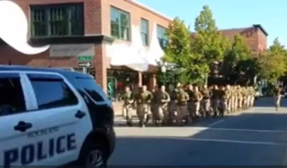 Watch This Video Of U.S. Marines Running Through Rockland [VIDEO]
