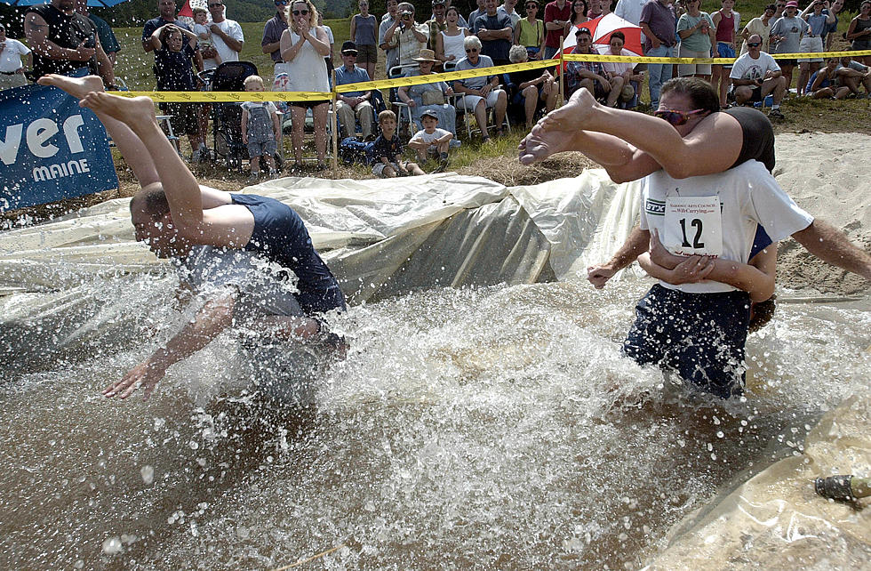 Watch All the Slipping and Sliding from the Annual Wife-Carrying Competition