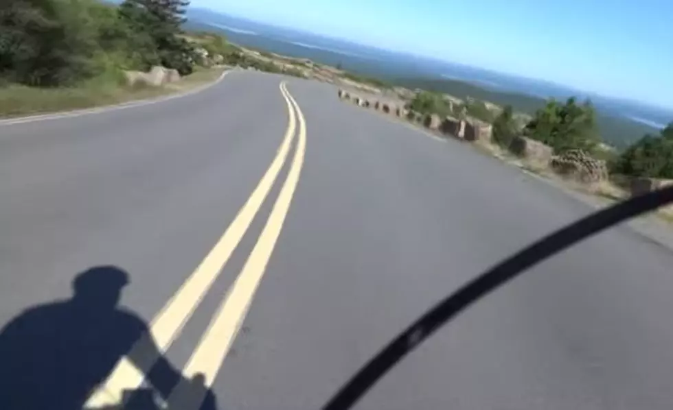 Watch This Guy Haul Ass Down Cadillac Mountain On A Bike [VIDEO]