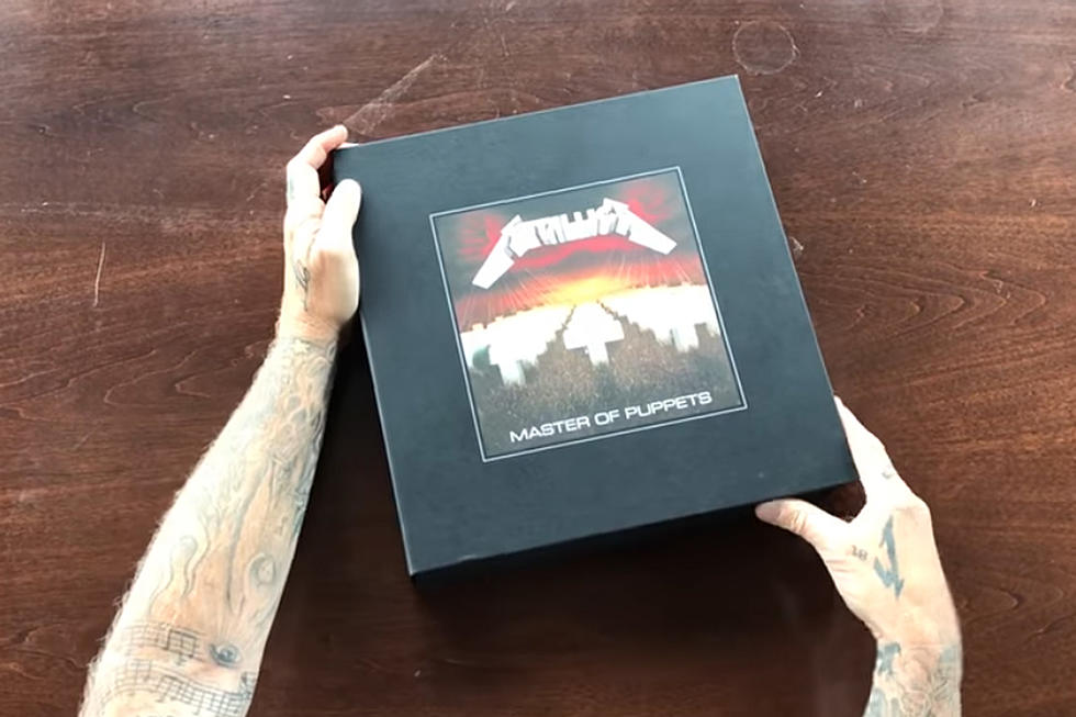 Watch James Hetfield Unbox The Remaster Box Set Of Master Of Puppets