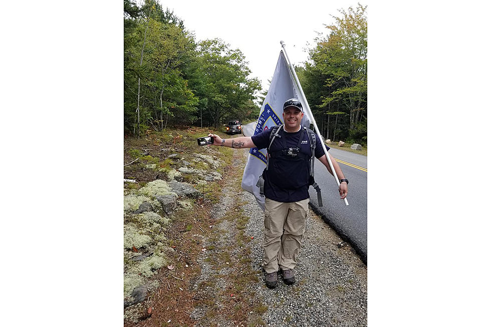 Man Begins Hike From Mt. Cadillac To Mt. Katahdin For Fallen Heroes