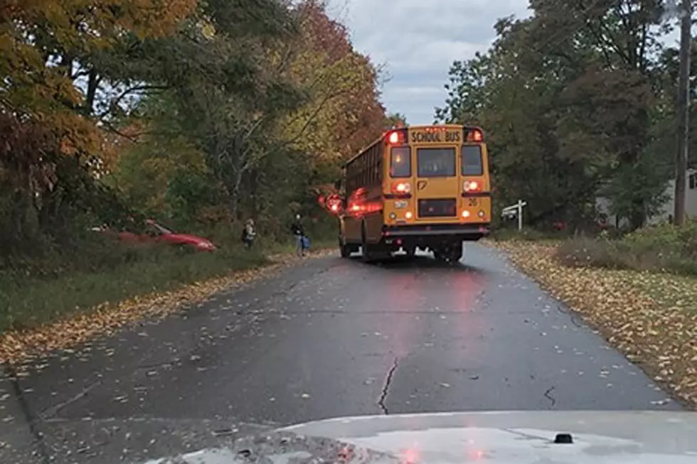 Bus Driver Near Burnham, Maine Has A Way To Stop Traffic