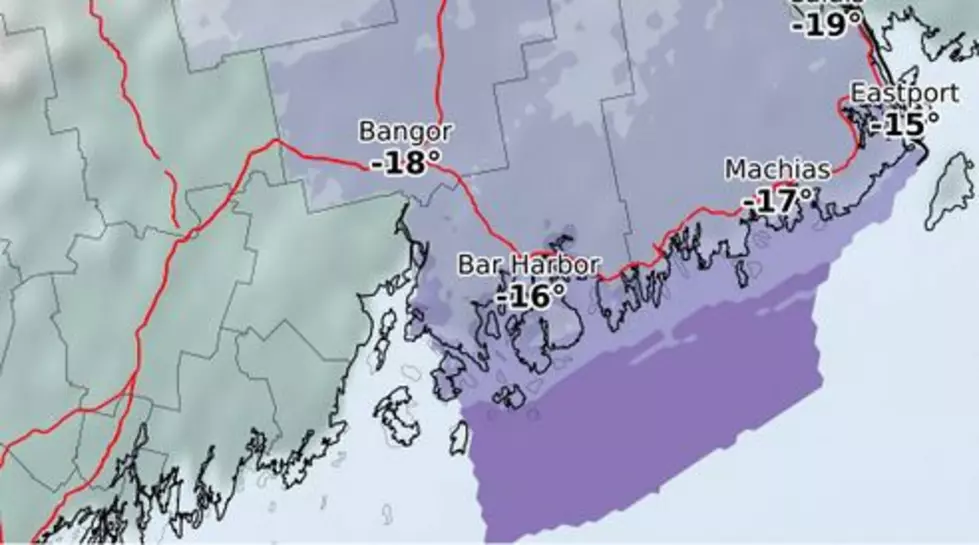 National Weather Service Predicts -18 Wind Chills For Bangor Area
