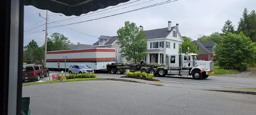 Driver Shown Hero&#8217;s Welcome From Bar Harbor As He Delivers MRI Building To MDI Hospital