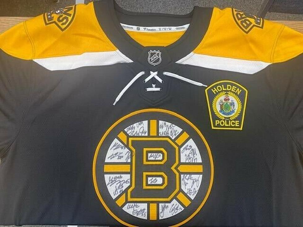 Holden Police Raising Money for Two Charities With A Raffle of Bruins Gear