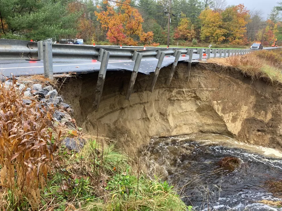 Section Of Route 9 In Durham Closed After Culvert Fails