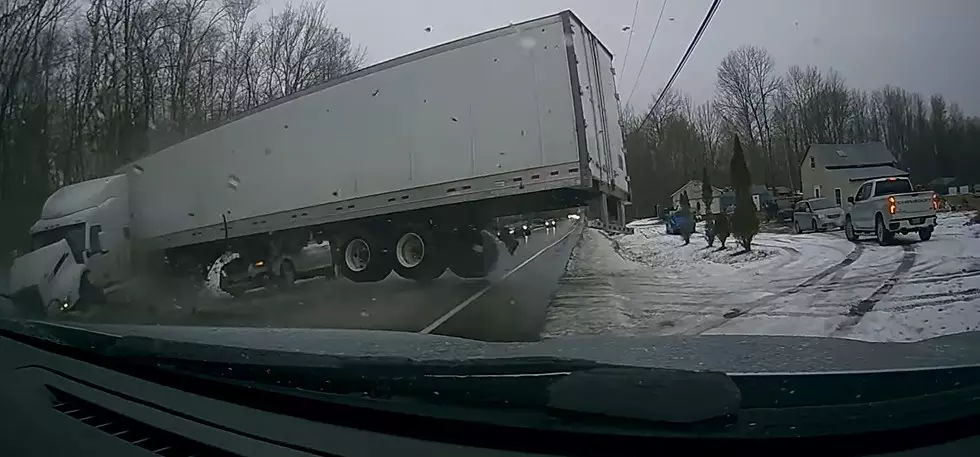 Incredible Video Of Semi Truck Crashing Into Cars On Icy Road