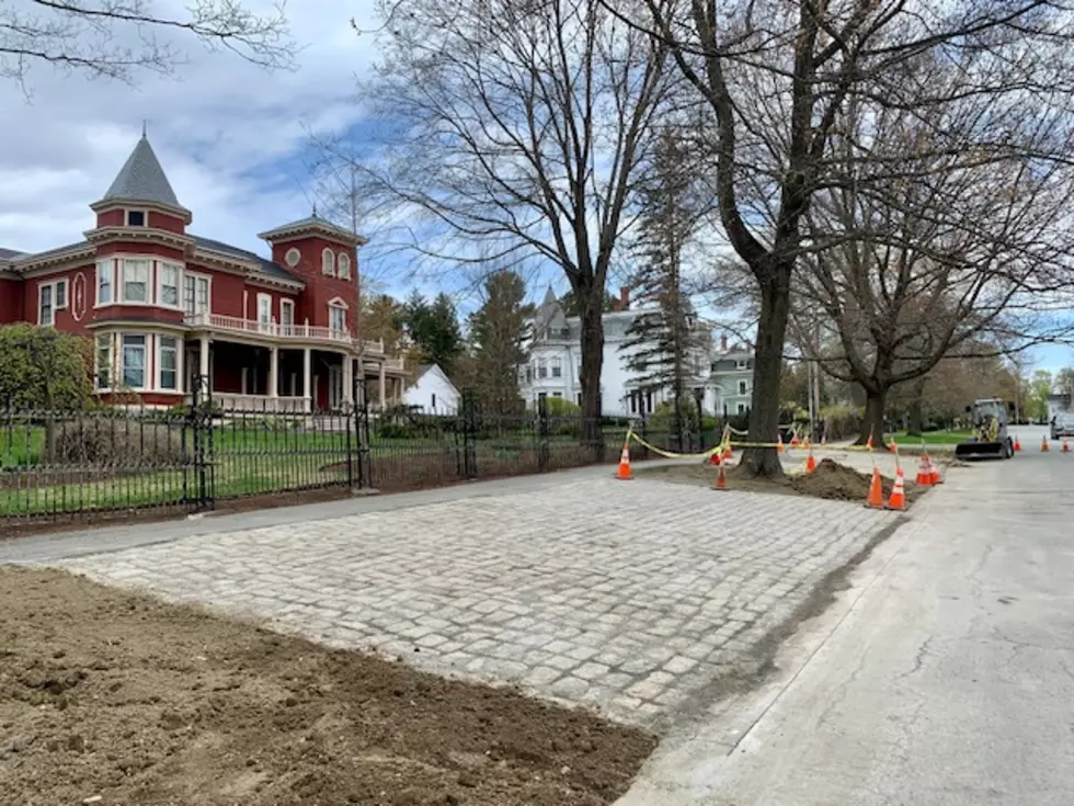The Cobblestones Are Almost Complete Out In Front Of Stephen King’s House