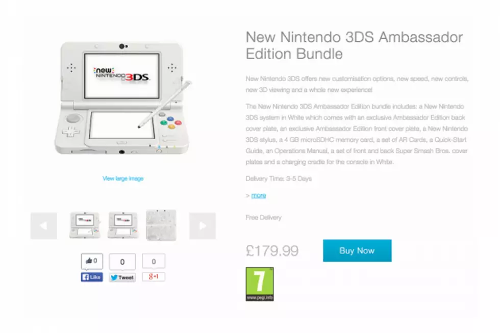 New Ambassador Edition 3DS Available in Europe