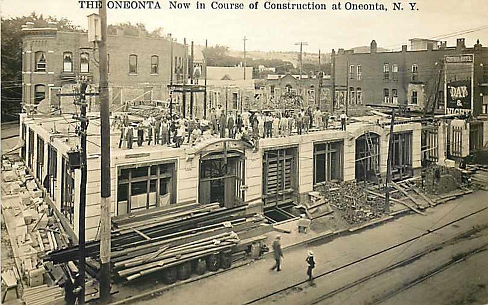 Construction Begins on the Oneonta Hotel 100-Years Ago!