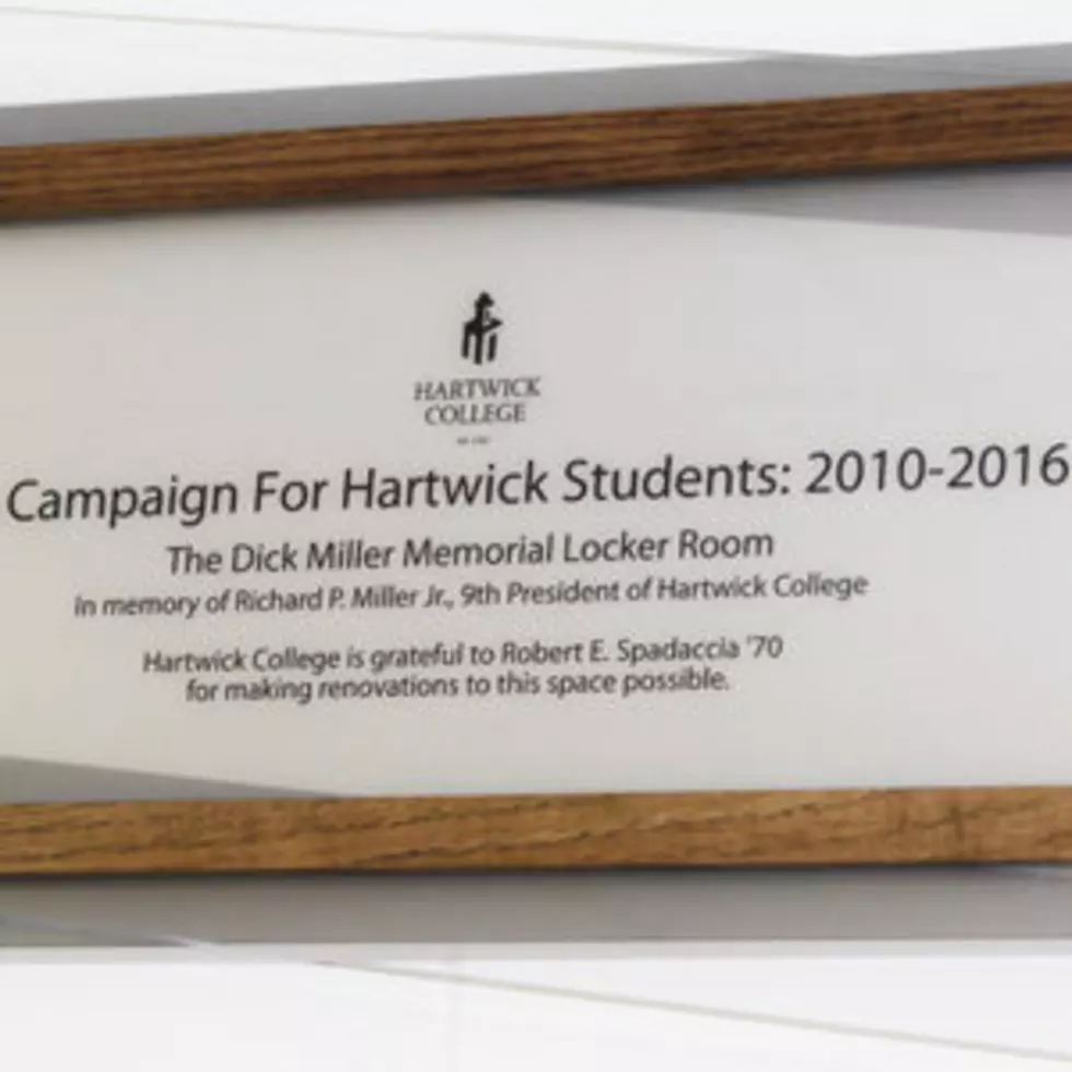 Hartwick College Dedicates Dick Miller Locker Room Facility