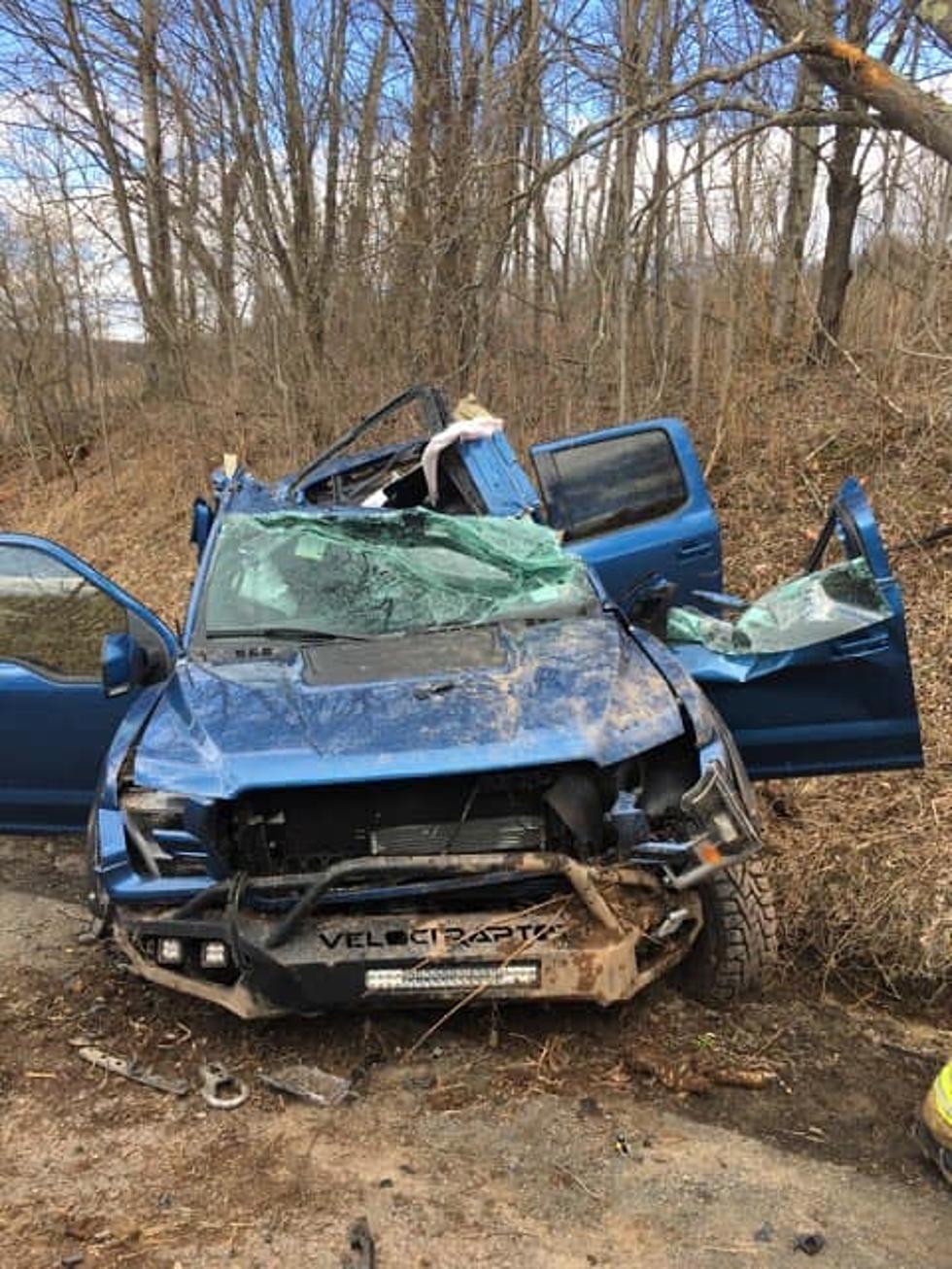 One Injured in Franklin Auto Crash; Driver Airlifted to Hospital