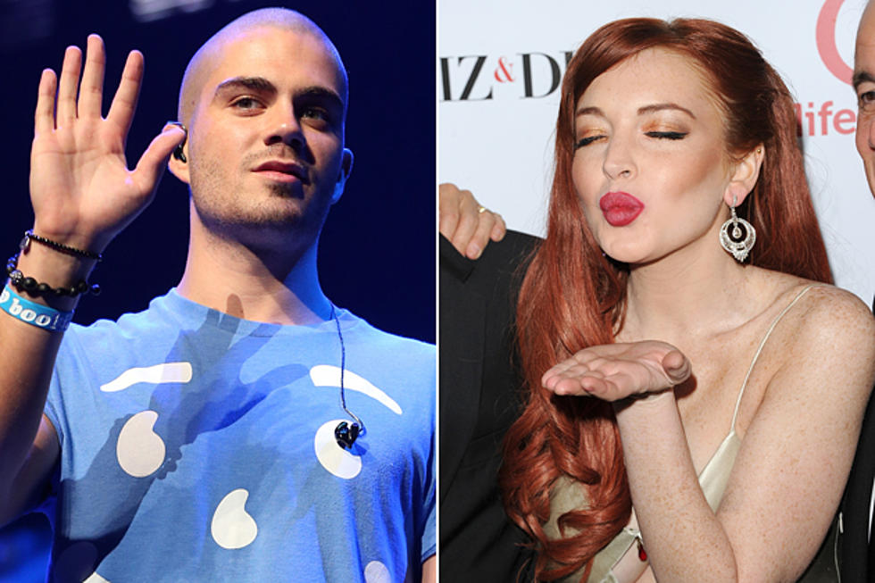 Lindsay Lohan Is Pretty Much Stalking Max George of the Wanted Now