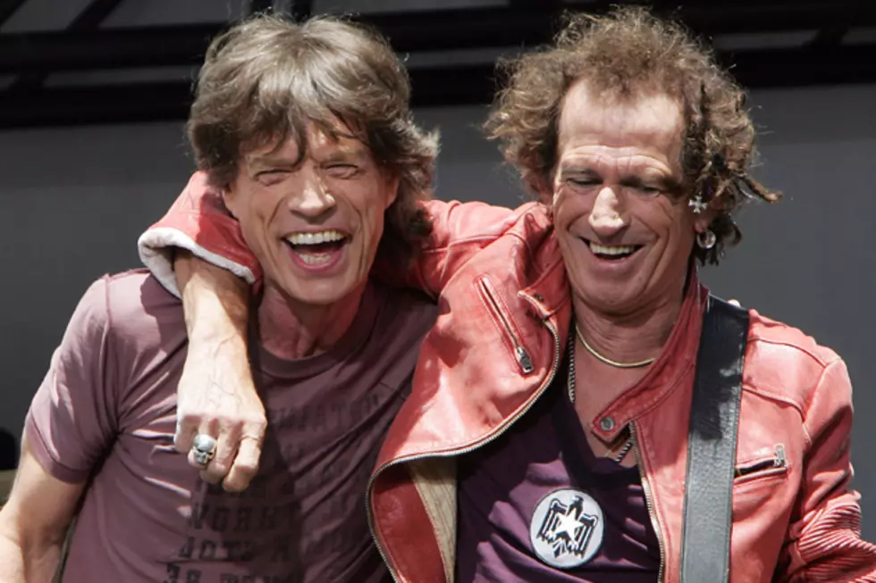 Mick Jagger + Keith Richards