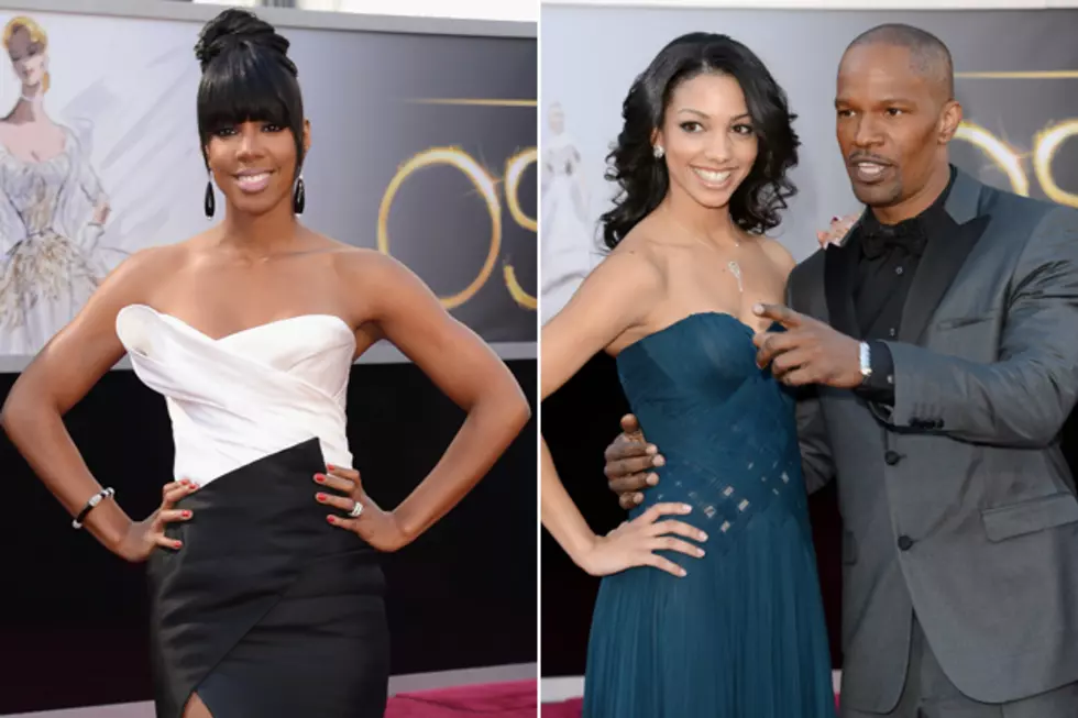 Jamie Foxx Hits on Kelly Rowland, Embarrassing Himself + His Daughter at 2013 Oscars [VIDEO]