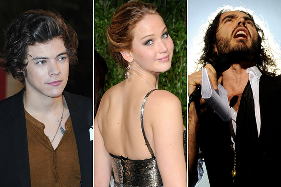 Harry Styles + Russell Brand Want a Piece of Jennifer Lawrence. Take a Number, Guys.