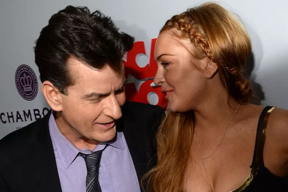Lindsay Lohan Was Late for the ‘Scary Movie 5′ Premiere, but Charlie Sheen Didn’t Mind [PHOTOS]