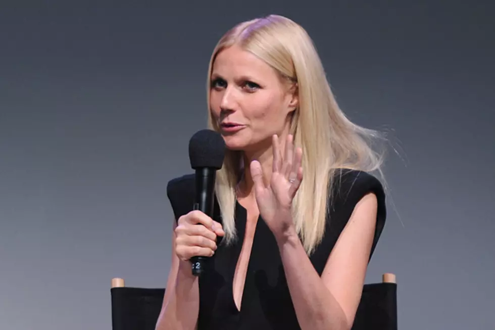Gwyneth Paltrow Cut Off a School Bus While On a Vespa – With Her Daughter on the Back [VIDEO]