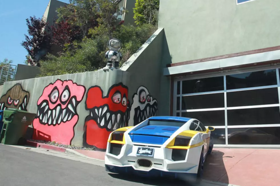 Chris Brown Finally Covered Up Those Weird Graffiti Monsters on His House