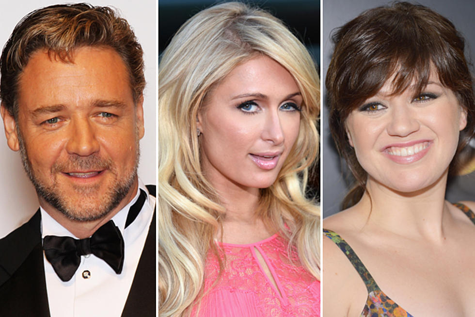 Russell Crowe, Paris Hilton, Kelly Clarkson + More in Celebrity Tweets of the Day