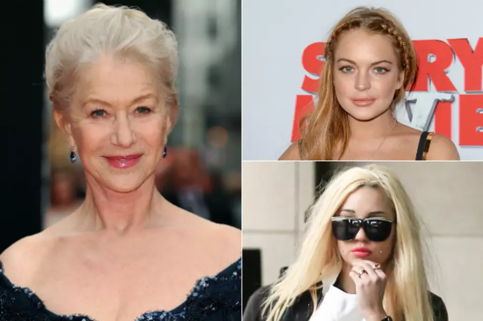 Helen Mirren Tells Lindsay Lohan + Amanda Bynes to ‘Get Out of Their Own Bums’ [VIDEO]