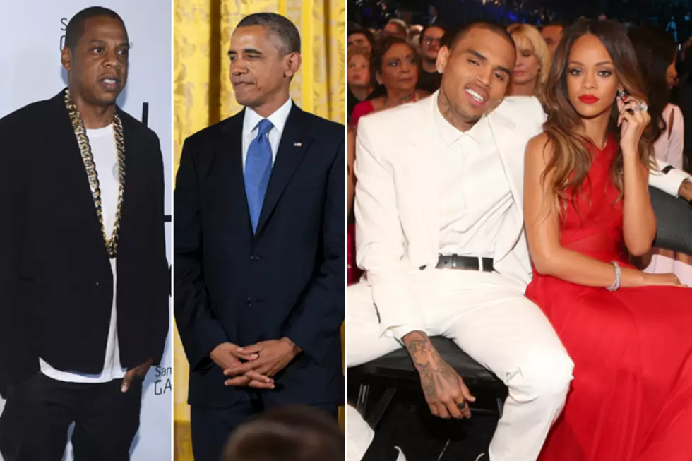 Jay-Z Has No Qualms Texting Barack Obama, But Won’t Intervene With Rihanna + Chris Brown