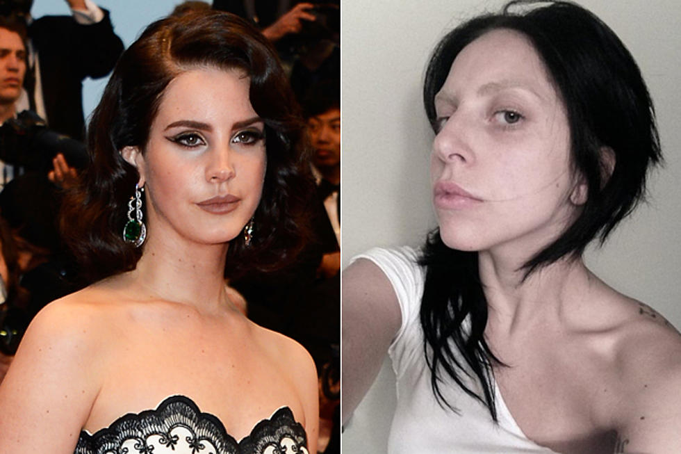Gaga Goes Dark + Makeup Free as an Old Lana Del Rey Song Dissing Her Leaks [AUDIO, PHOTO]