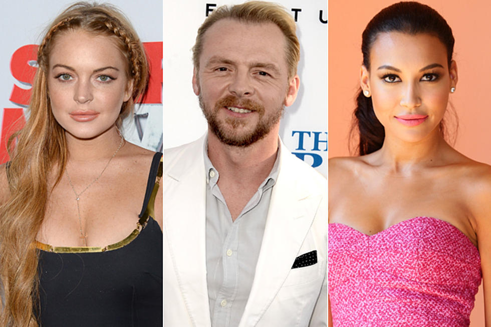 Lindsay Lohan, Simon Pegg, Naya Rivera + More in Celebrity Tweets of the Day