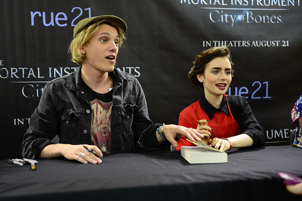 Lily Collins + Jamie Campbell Bower Split