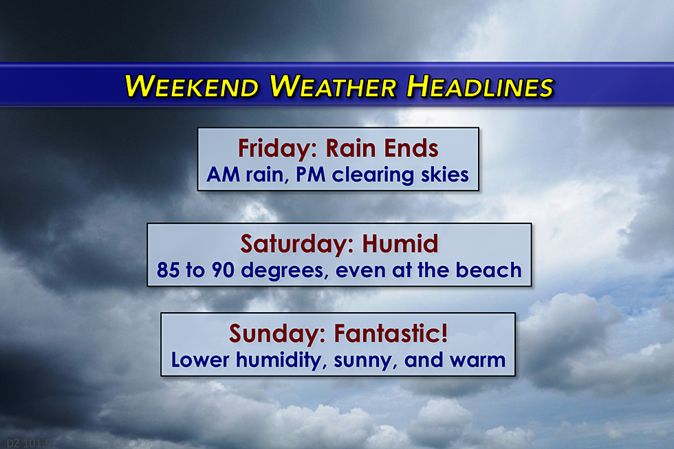 Wet Start to Friday for NJ, Then a Wonderfully Warm Weekend
