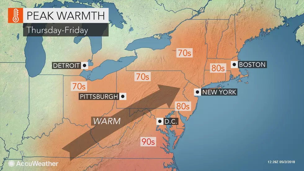 Humidity Builds as Summer-like Heat Continues for NJ Thursday